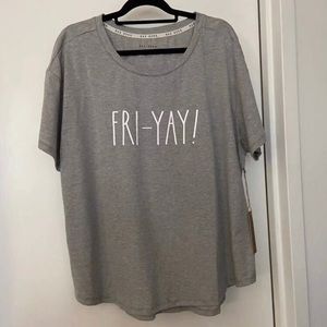 Women's Rae Dunn Fri-Yay Tee Size 3X